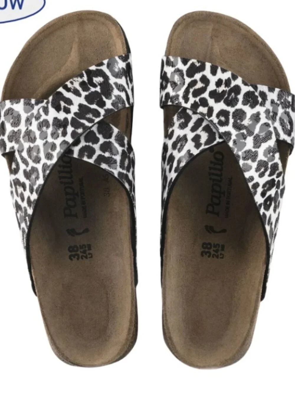 Birkenstock Papillio Daytona Leopard Print Platform Sandals Narrow EU39 US8-8.5